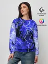 Женский свитшот / МОЛНИЯ BLUE