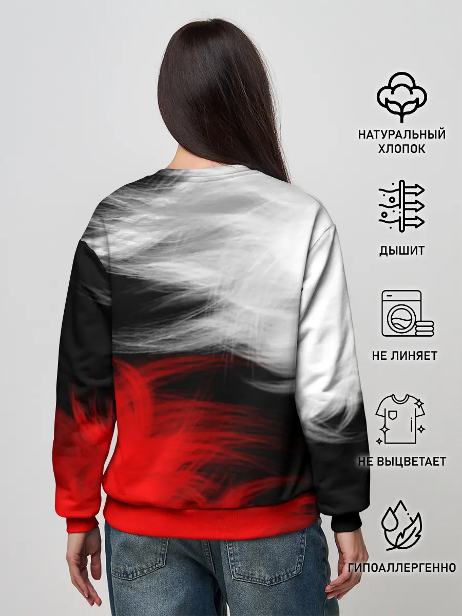 Женский свитшот / ПЕРЬЯ