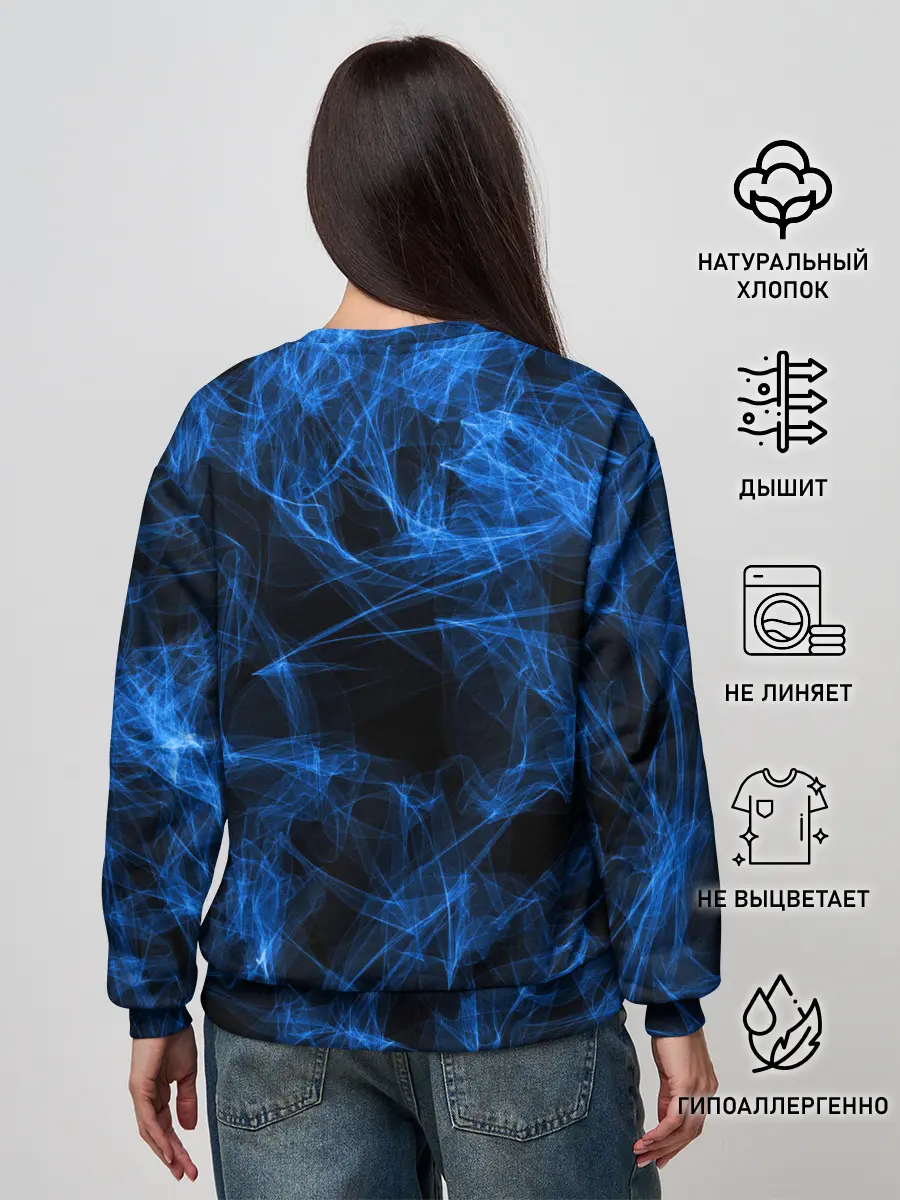 Женский свитшот / NEON SMOKES STRIPES