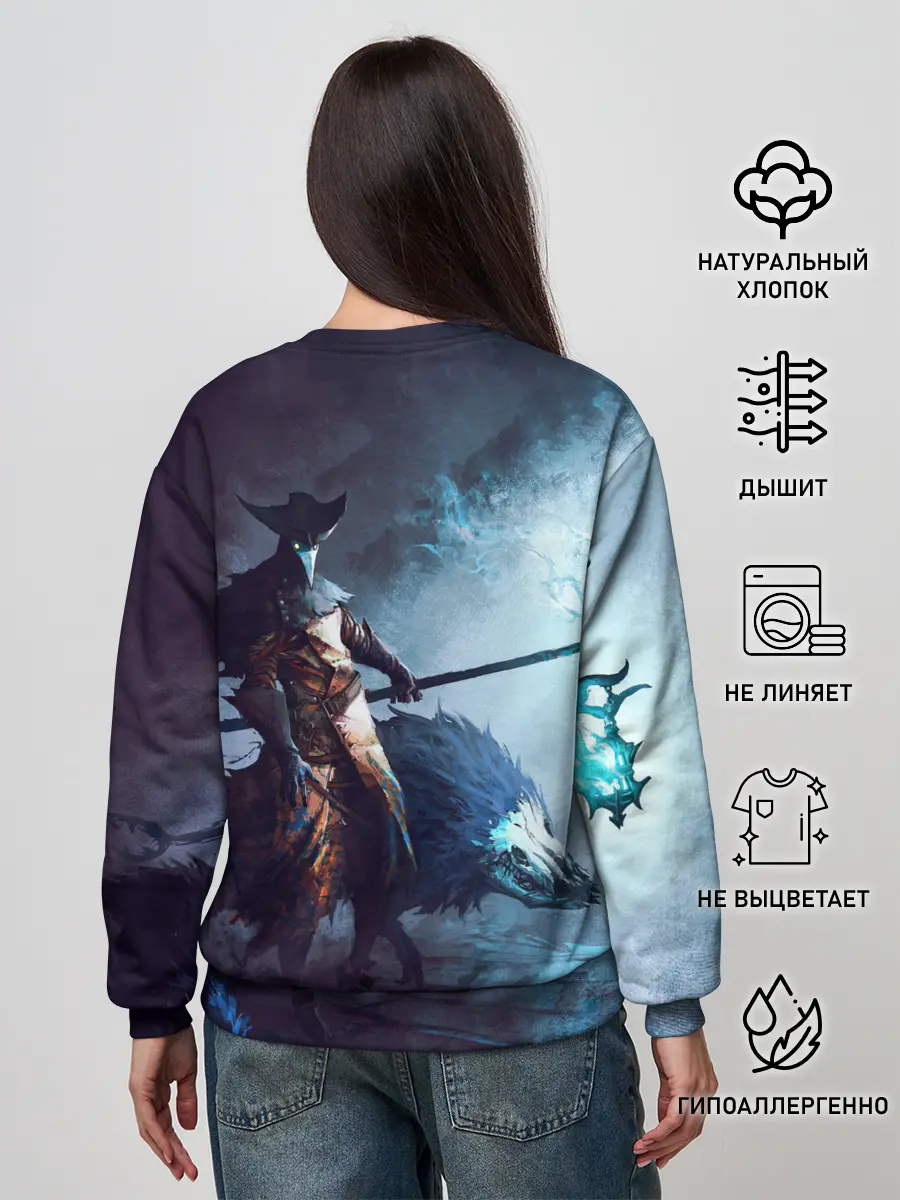 Женский свитшот / Plague Doctor painting