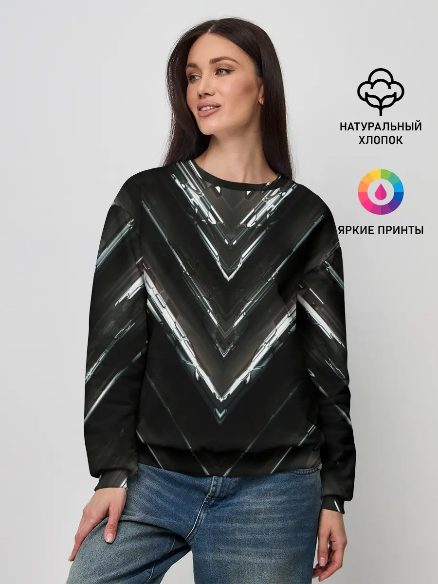 Женский свитшот / МЕТАЛЛИЧЕСКАЯ БРОНЯ