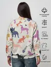 Женский свитшот / Домашние животные паттерн | Pets pattern