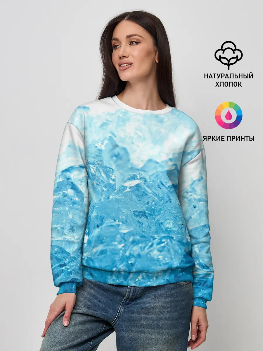 Женский свитшот / Лёд