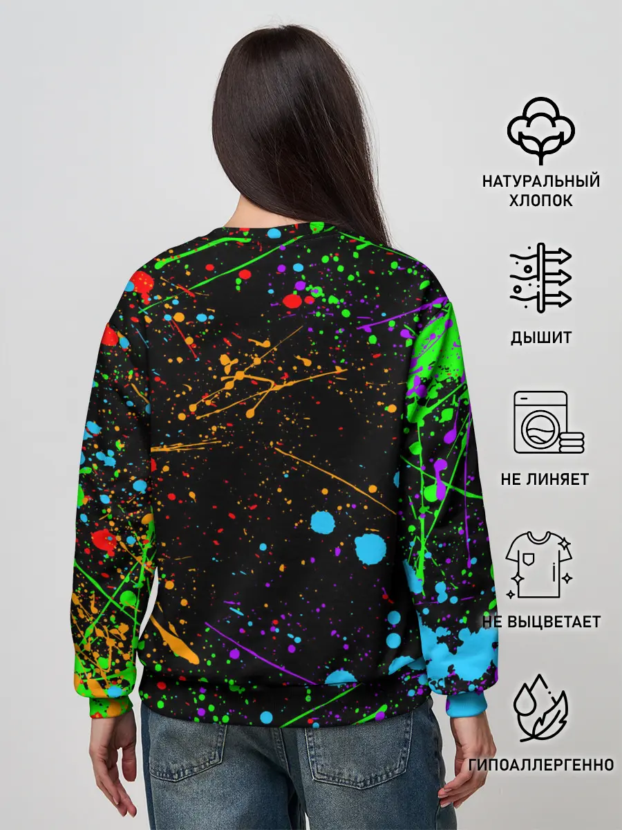 Женский свитшот / БРЫЗГИ КРАСОК