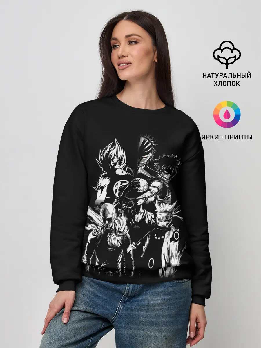 Женский свитшот / Аниме кроссовер