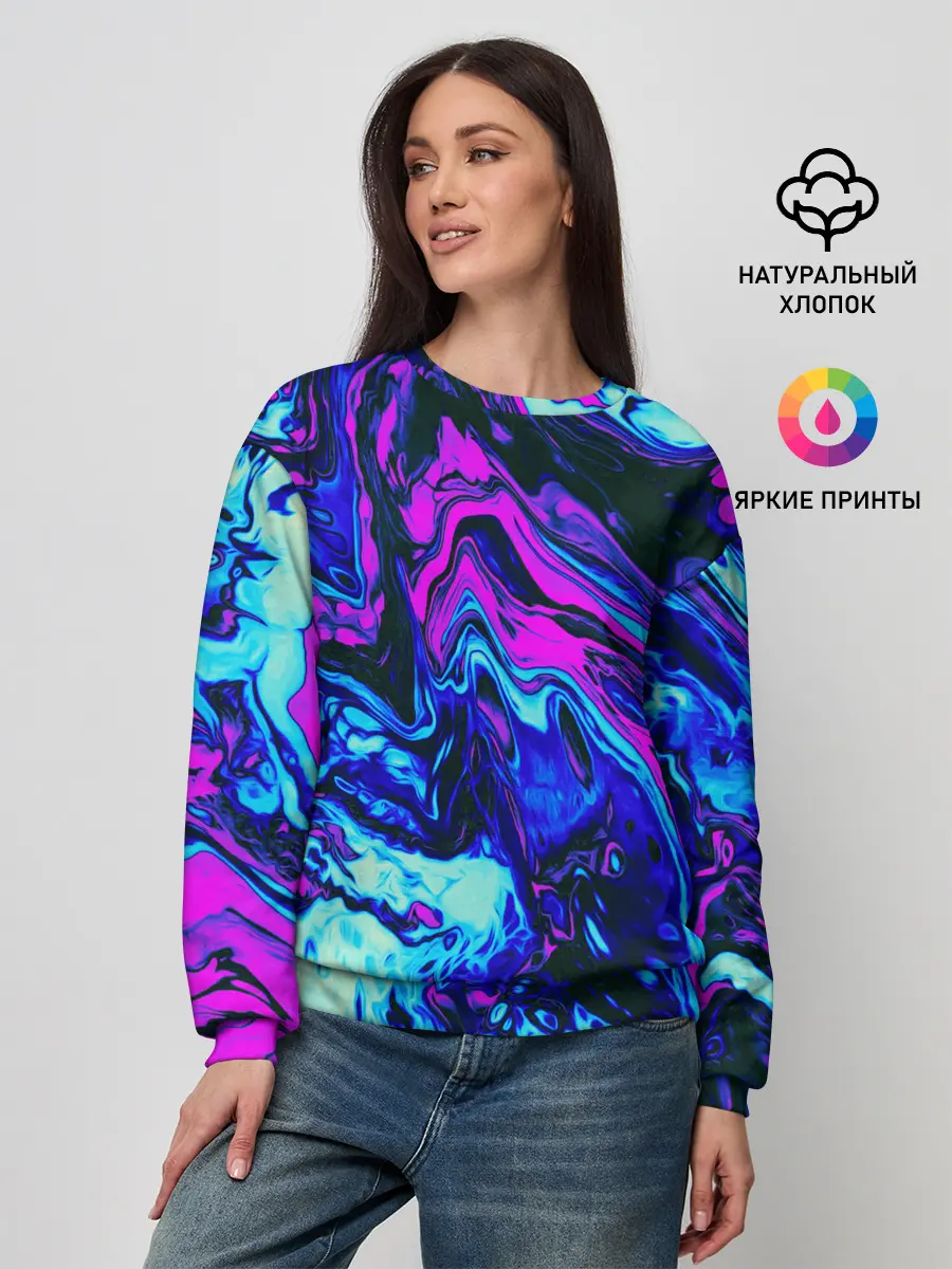 Женский свитшот / DIGITAL ABSTRACT