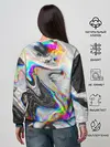 Женский свитшот / DIGITAL ABSTRACT GLITCH | ГЛИТЧ