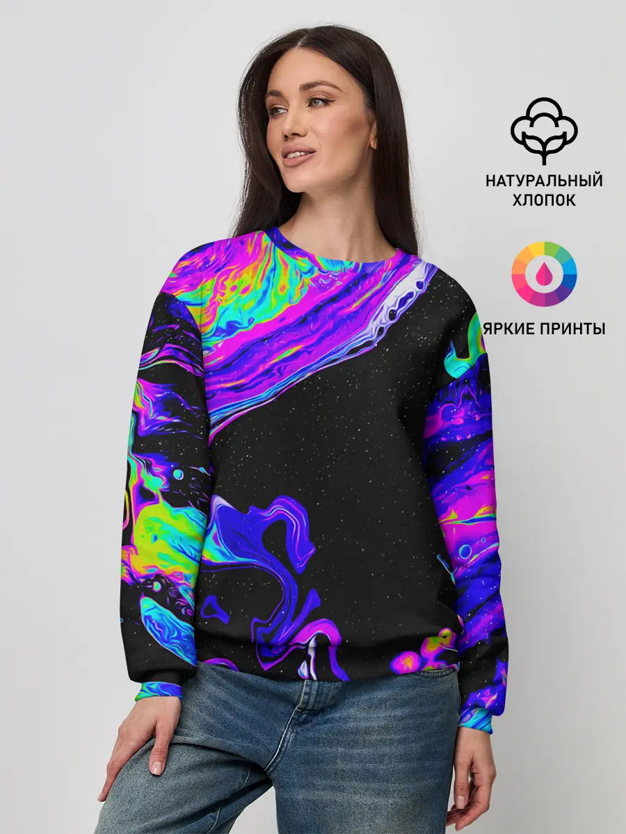 Женский свитшот / DIGITAL ABSTRACT