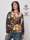 Женский свитшот / цветы
