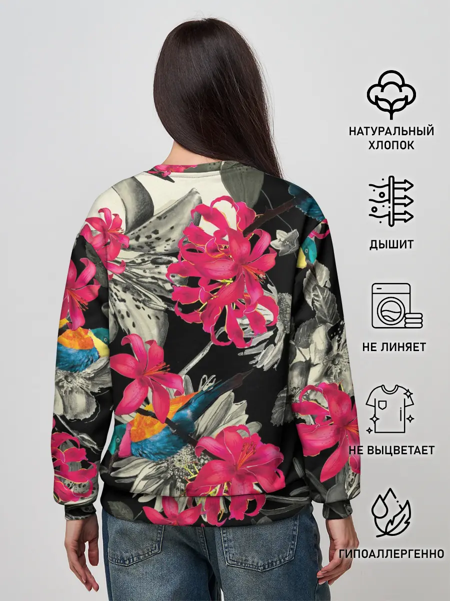 Женский свитшот / Цветы