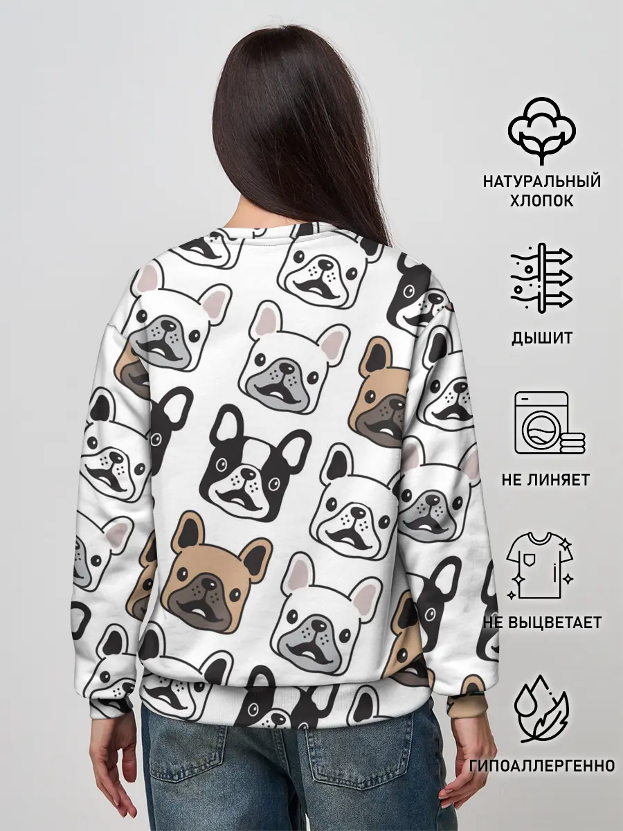 Женский свитшот / БОСТОН ТЕРЬЕР | BOSTON TERRIER