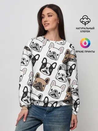 Женский свитшот / БОСТОН ТЕРЬЕР | BOSTON TERRIER