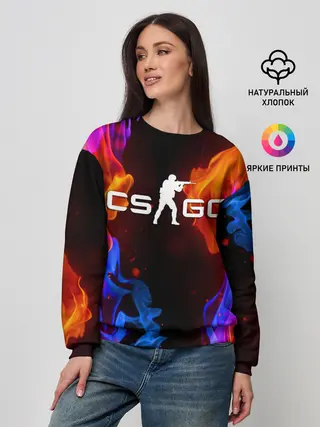 Женский свитшот / CS:GO FIRE