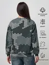 Женский свитшот / КАМУФЛЯЖ СОТЫ