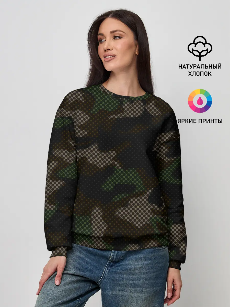 Женский свитшот / КАМУФЛЯЖ