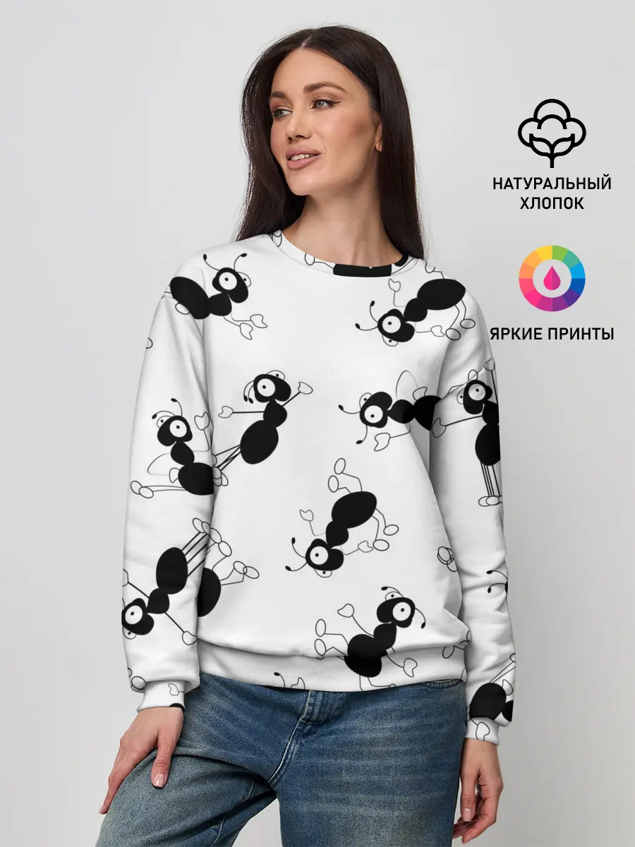 Женский свитшот / Муравьи