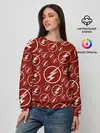 Женский свитшот / The Flash Logo Pattern