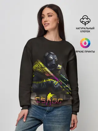 Женский свитшот / CS:GO ЗАРЯЖЕН ПОБЕЖДАТЬ