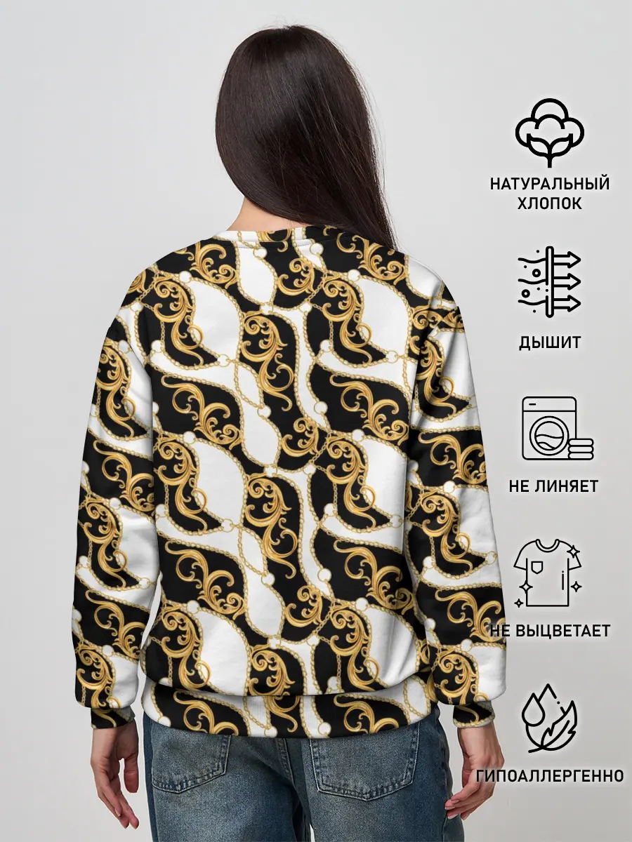 Женский свитшот / Волновая вьюга