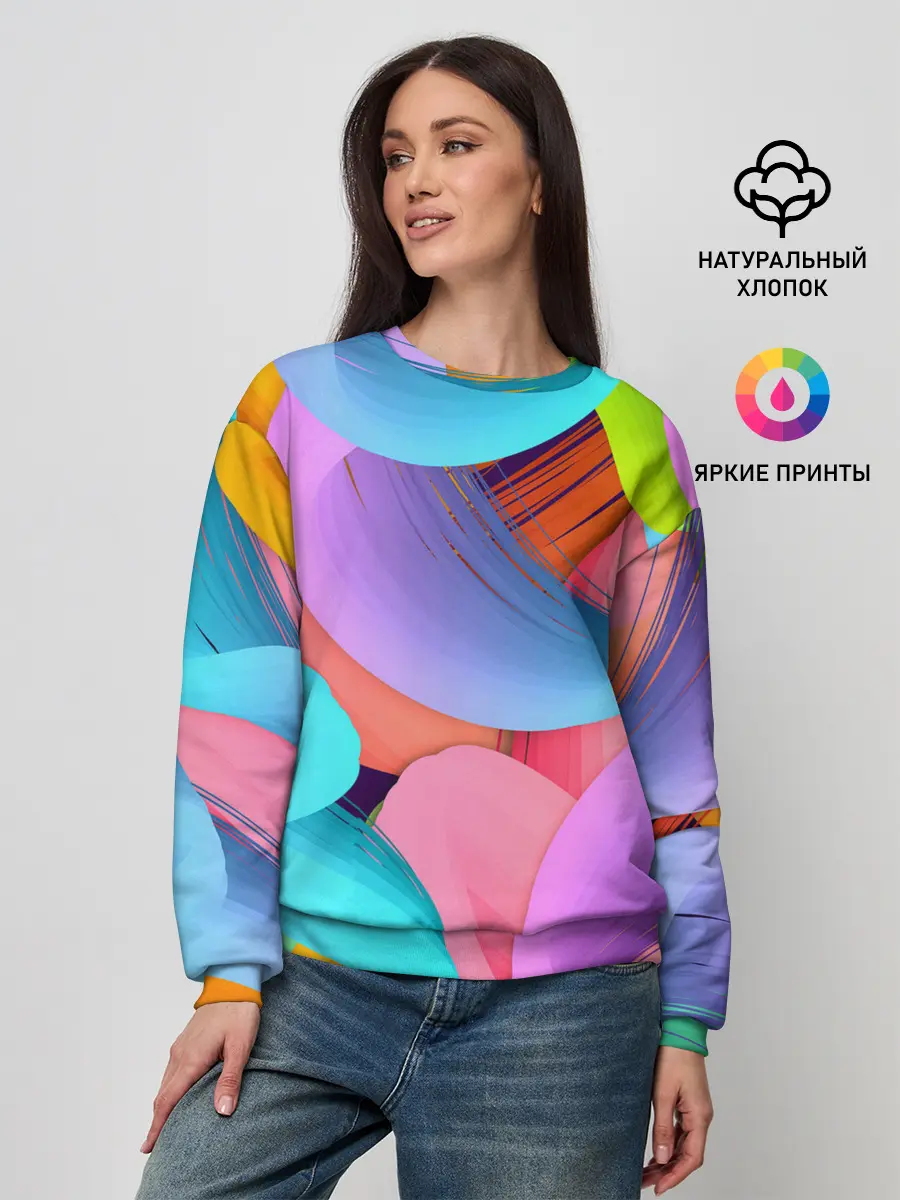 Женский свитшот / абстракция