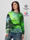 Женский свитшот / GREEN SPACE | ЗЕЛЁНЫЙ КОСМОС