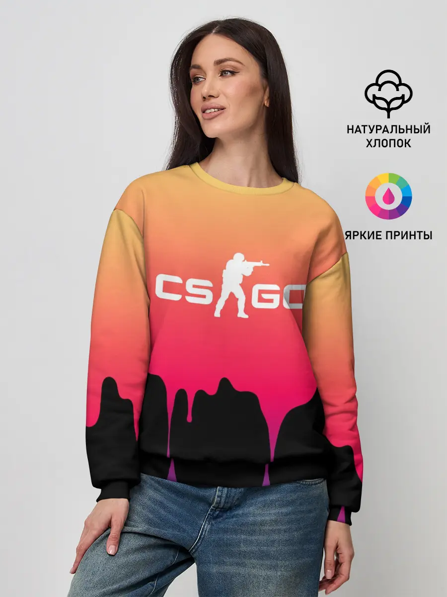 Женский свитшот / CS GO GRADIENT