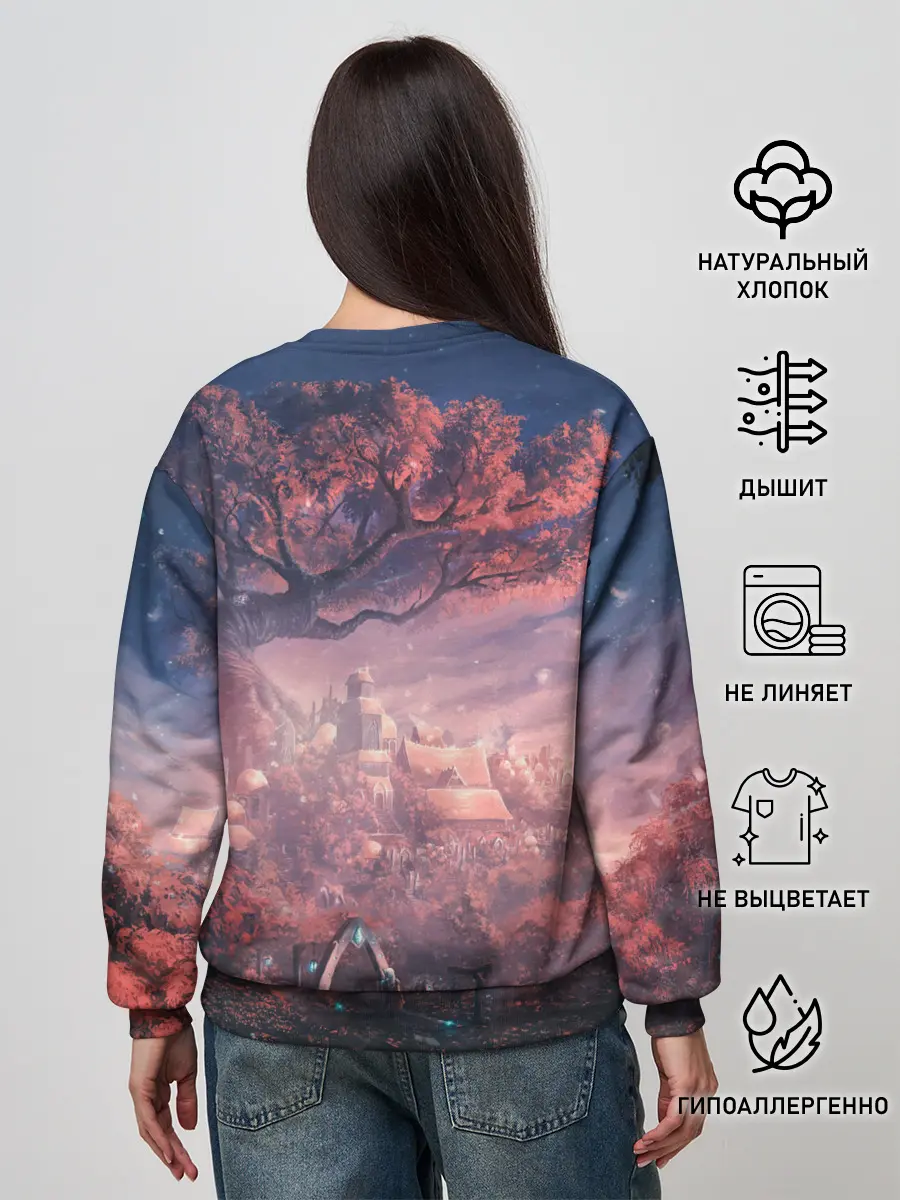 Женский свитшот / Anime art tree