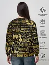 Женский свитшот / ЛОГОТИПЫ РОК ГРУПП GOLD