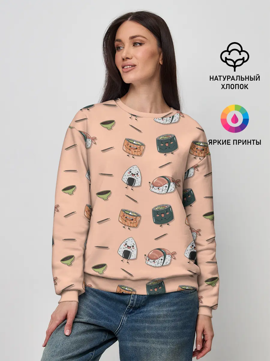 Женский свитшот / Суши