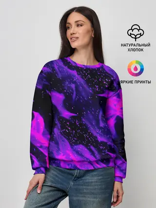 Женский свитшот / ФИОЛЕТОВЫЙ ОГОНЬ