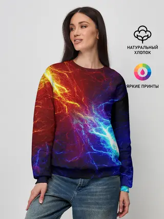 Женский свитшот / БИТВА МОЛНИЙ / BATTLE FLASH