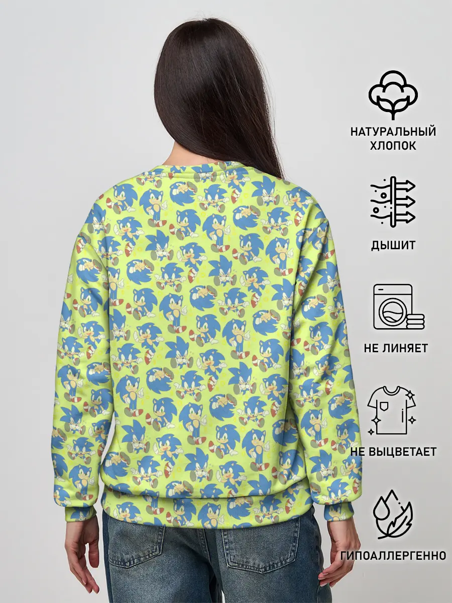 Женский свитшот / Соник