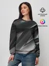 Женский свитшот / GEOMETRY STRIPES GLITCH