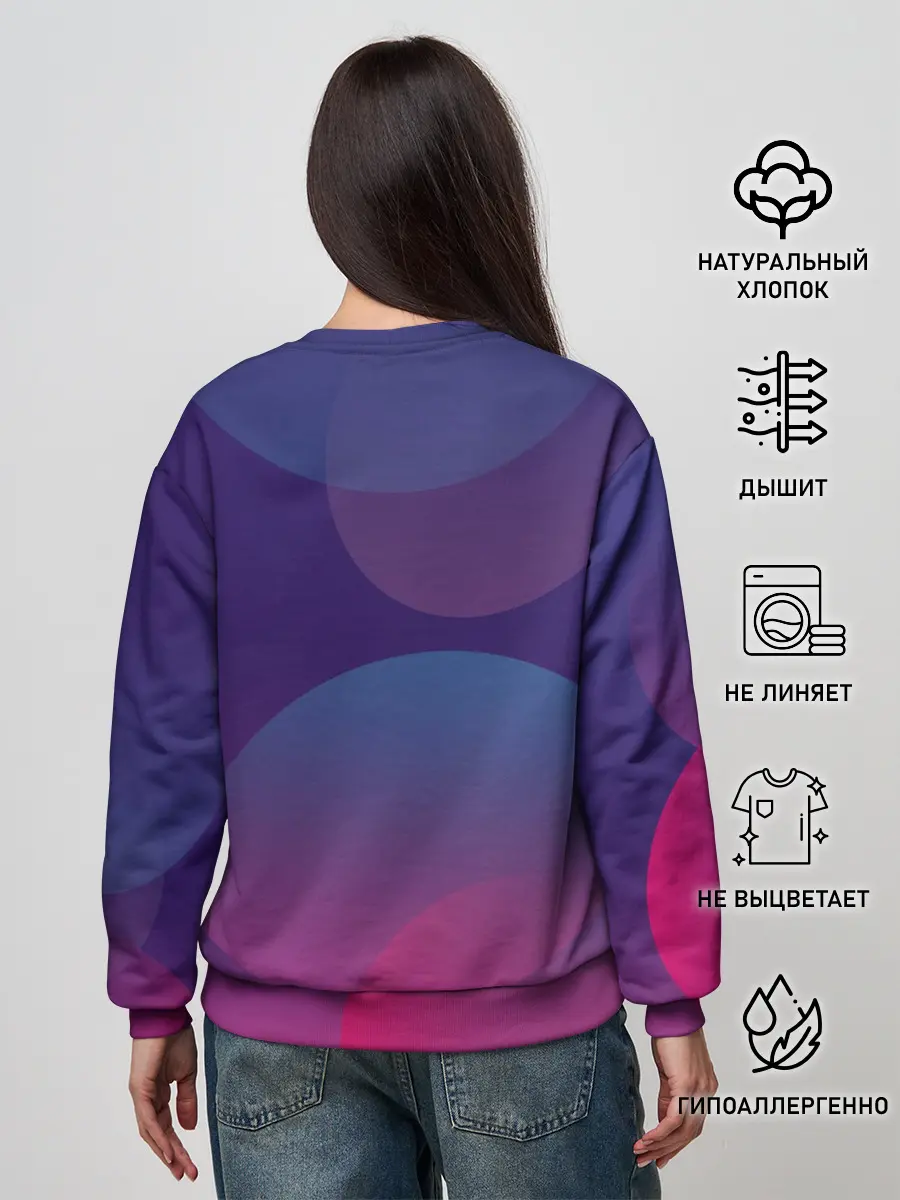 Женский свитшот / Тоторо выглядывает