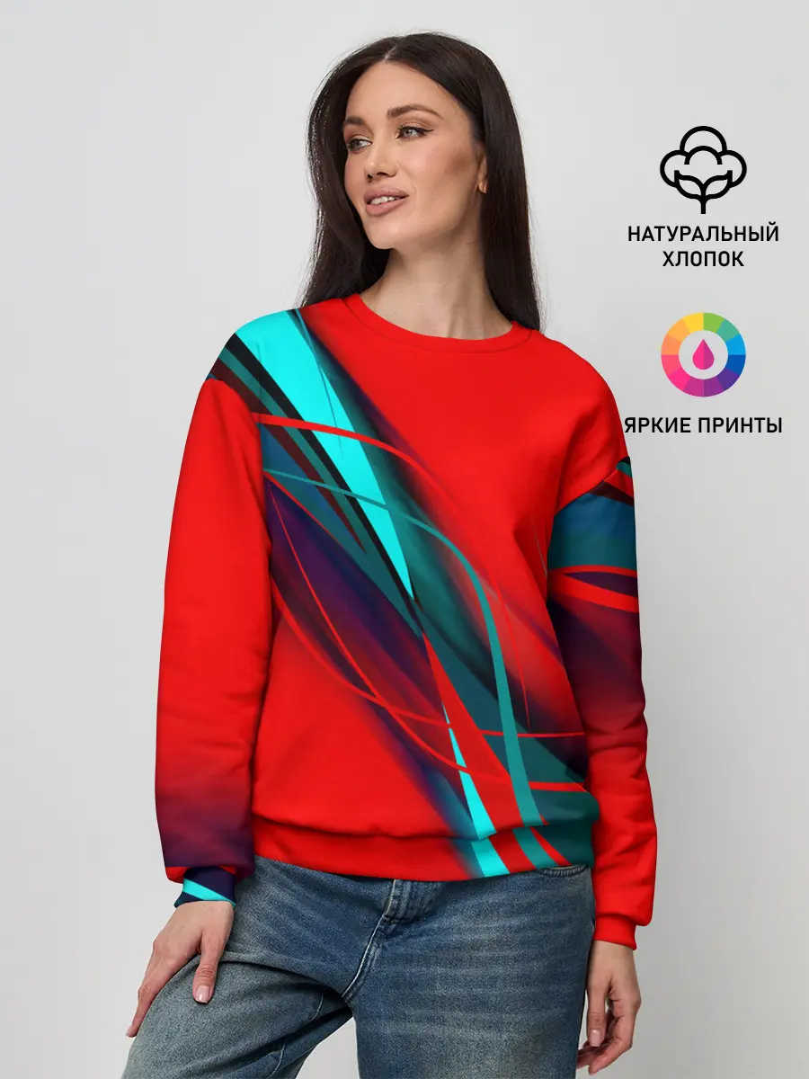 Женский свитшот / GEOMETRY STRIPES