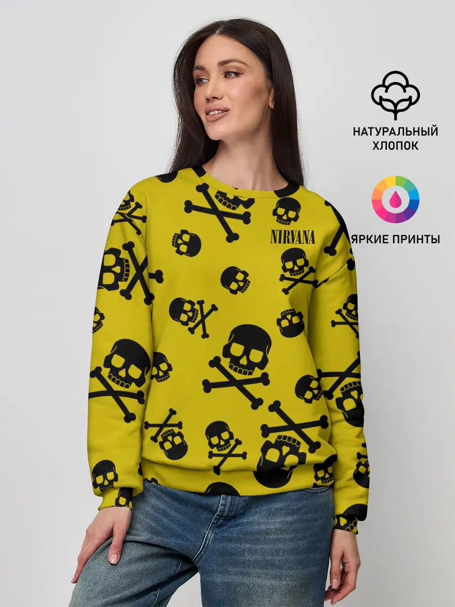 Женский свитшот / Nirvana