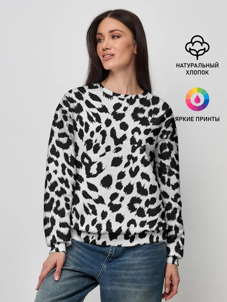 Женский свитшот / ЯГУАР ТЕКСТУРА