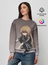 Женский свитшот / Аниме девочка на кортах в Адидасе