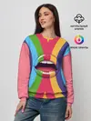 Женский свитшот / Радужные губы | Rainbow lips