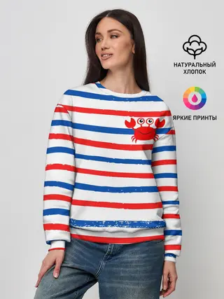 Женский свитшот / Крабик