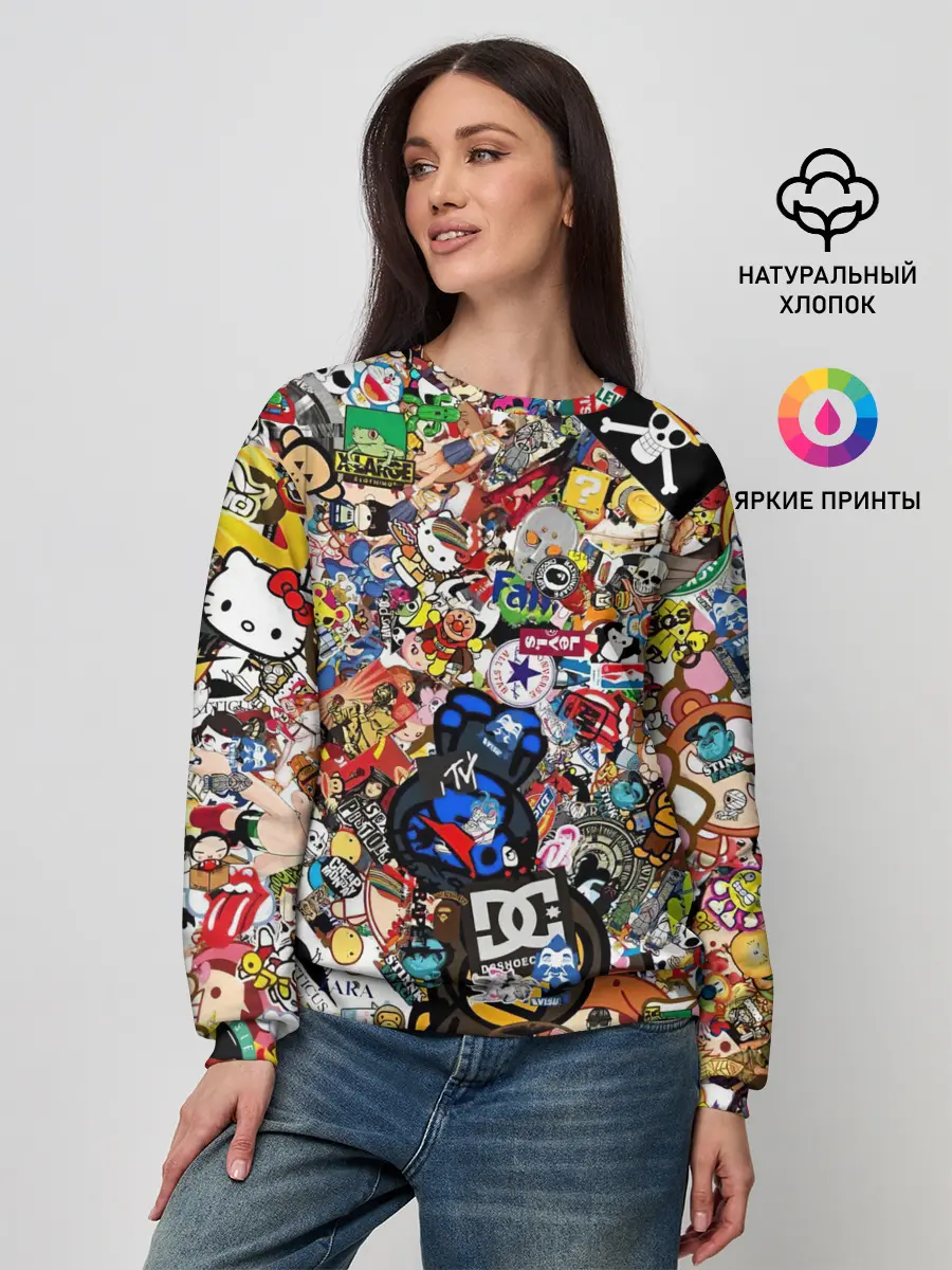 Женский свитшот / Стикеры