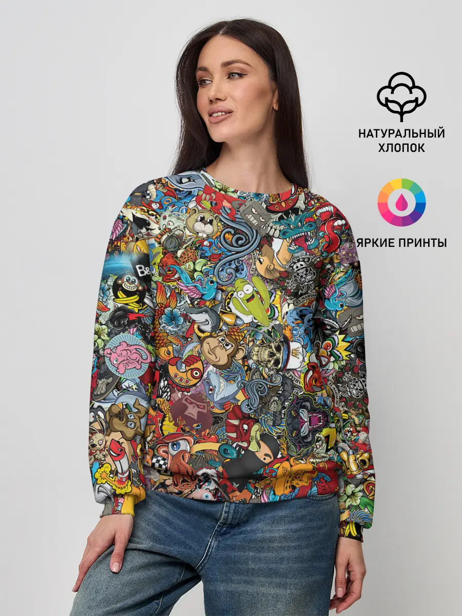 Женский свитшот / Стикеры