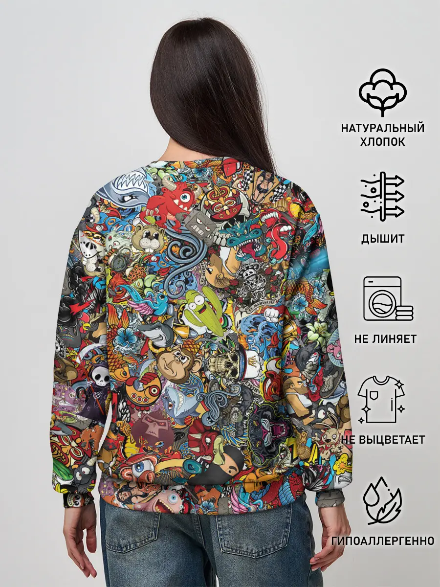 Женский свитшот / Стикеры