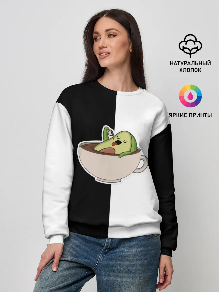 Женский свитшот / авокадо