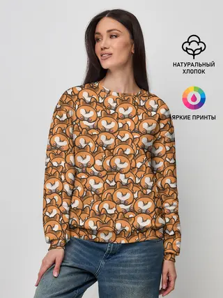 Женский свитшот / Попки Корги