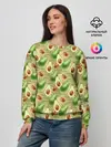 Женский свитшот / Веган Авокадо узор