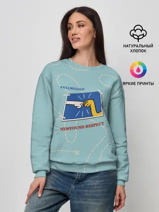 Женский свитшот / Friendship. Adventure time