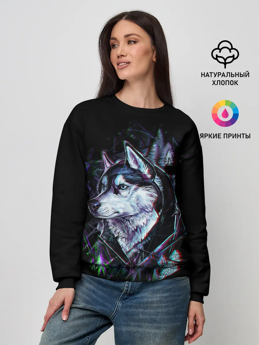Женский свитшот / Волк