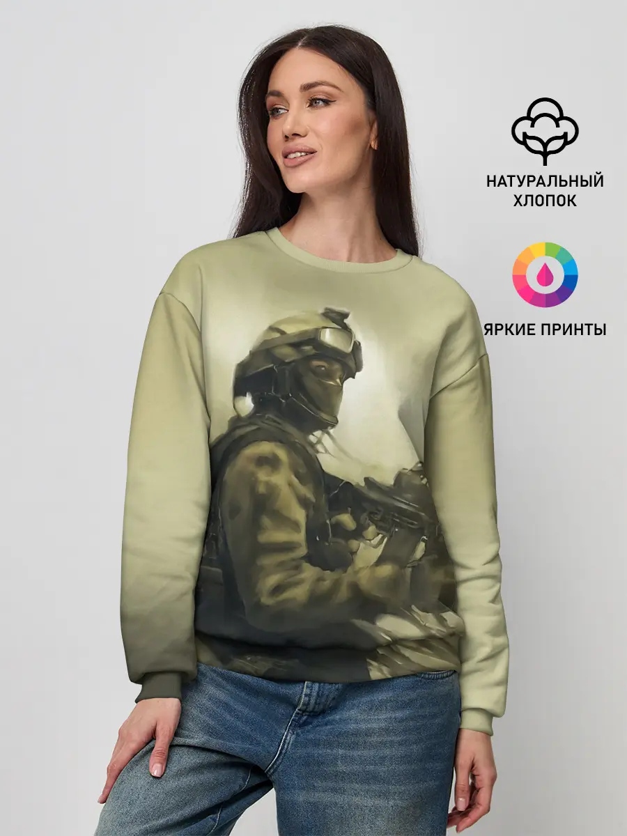 Женский свитшот / Военный