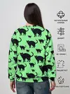 Женский свитшот / Кошки черные